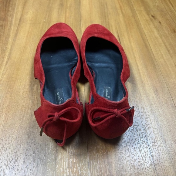 Paul Green Women’s Red and Black Suede Loafers - Picture 5 of 11